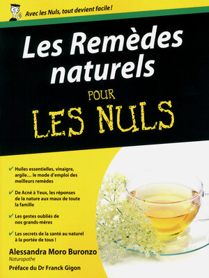 cover image of Remèdes naturels pour les Nuls